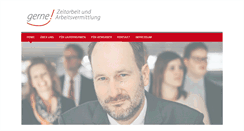 Desktop Screenshot of gerne-zeitarbeit.de