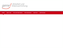 Tablet Screenshot of gerne-zeitarbeit.de